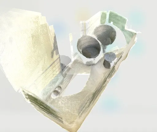 Exported point cloud result